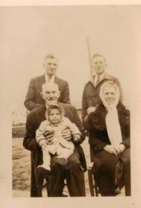Frank, Francis, William, Elizabeth, and Suzy Fromme, 1945